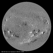 Latest SDO/HMI Magnetogram image of the Sun