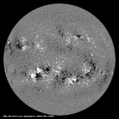 Latest SDO/HMI Magnetogram image of the Sun