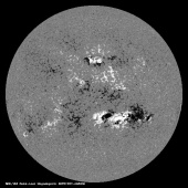 Latest SDO/HMI Magnetogram image of the Sun