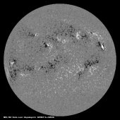 Latest SDO/HMI Magnetogram image of the Sun