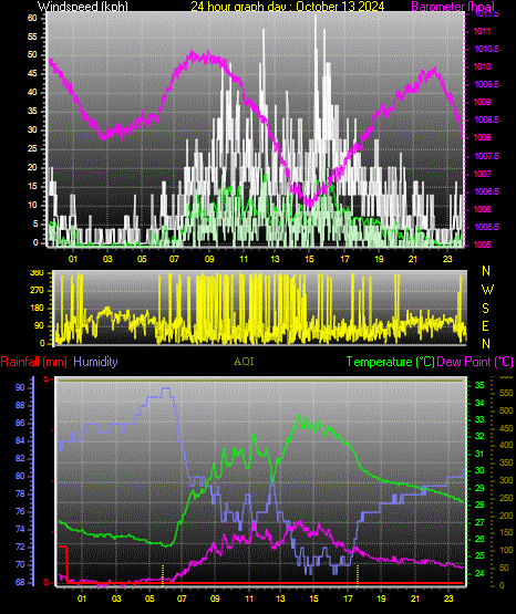 24 Hour Graph for Day 13