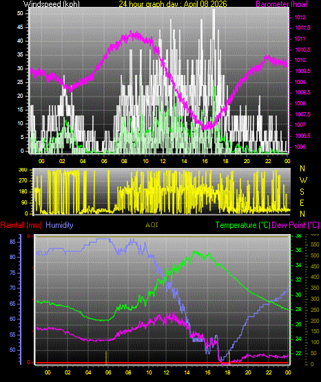 24 Hour Graph for Day 08